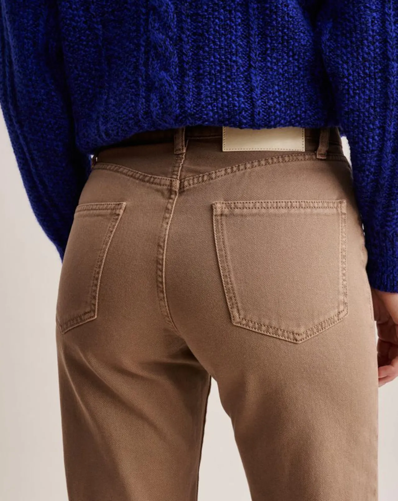 Jean droit 100% Coton Bio Popeye praline