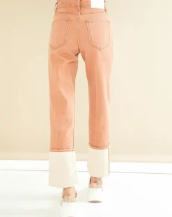 Jean droit 100% Coton Bio Priest orangé