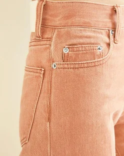 Jean droit 100% Coton Bio Priest orangé