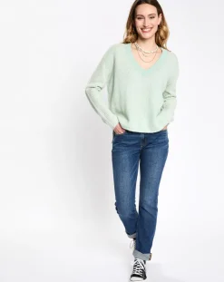 Jean droit bleu foncé