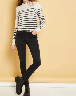 Jean droit Chiara noir vintage