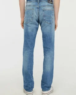 Jean Droit Datte délavé bleu