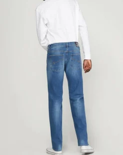 Jean Droit Datte délavé bleu