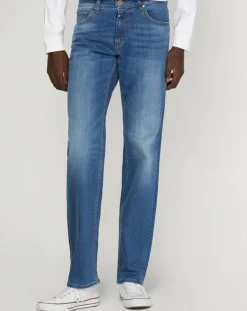 Jean Droit Datte délavé bleu