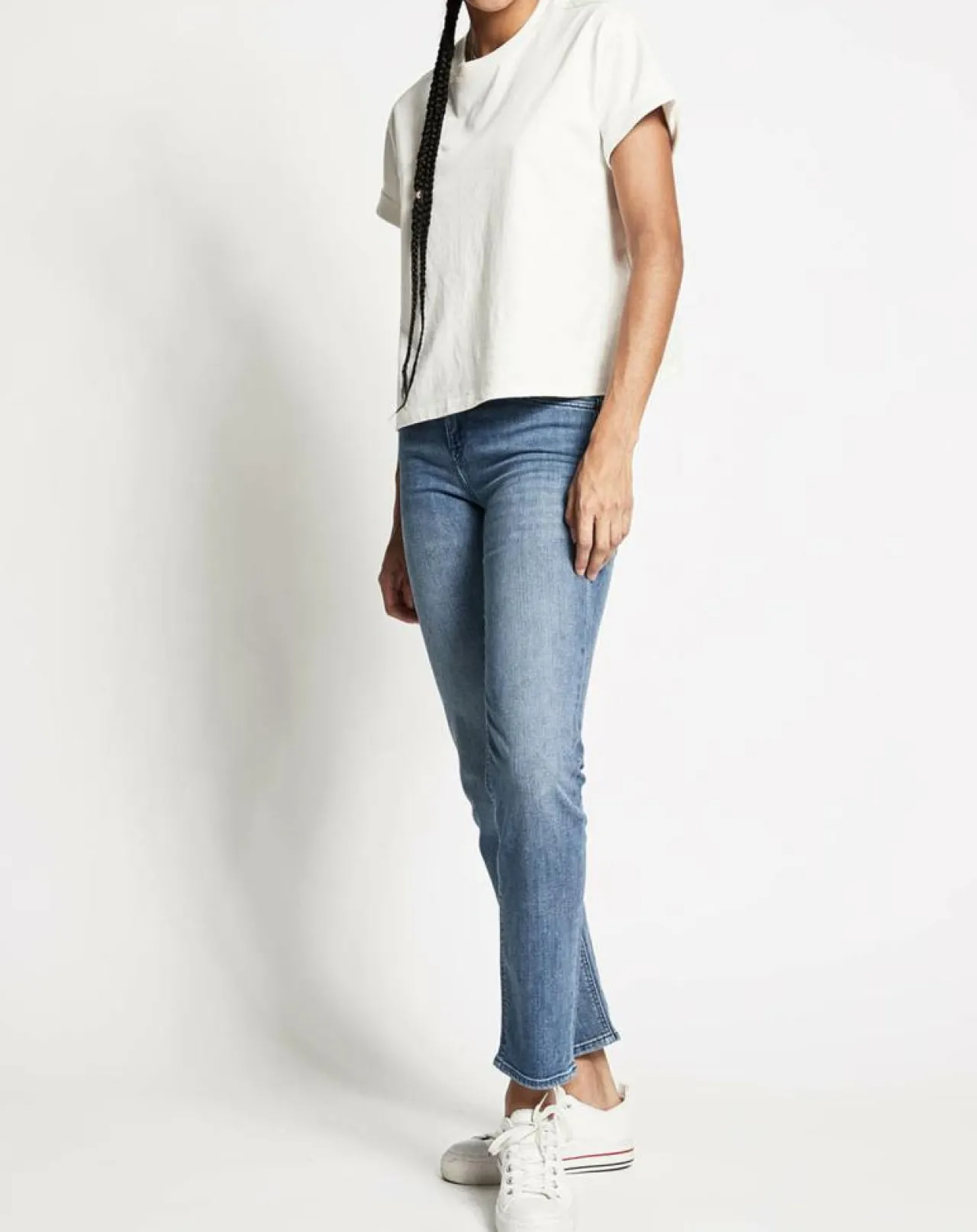 Jean droit Elly Hr bleu délavé