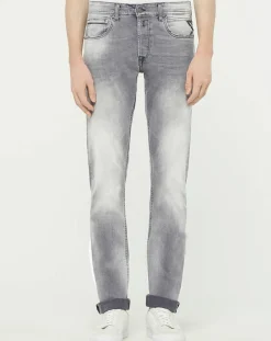 Jean droit en Coton Bio 573 Grover gris moyen