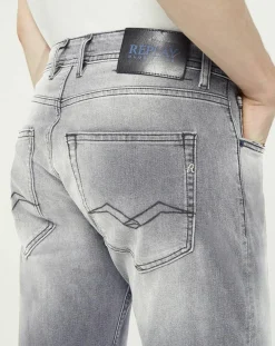 Jean droit en Coton Bio 573 Grover gris moyen