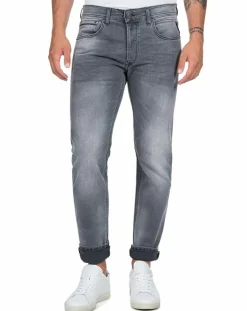 Jean droit en Coton Bio 573 Grover gris moyen