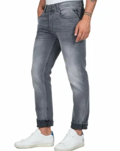 Jean droit en Coton Bio 573 Grover gris moyen