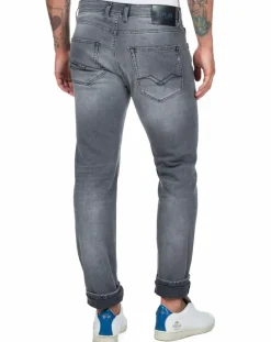 Jean droit en Coton Bio 573 Grover gris moyen