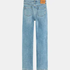 Jean droit en Toile de coton bio bleu