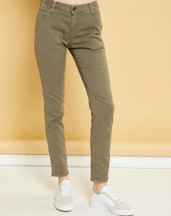 Jean droit Natural Mels vert algue