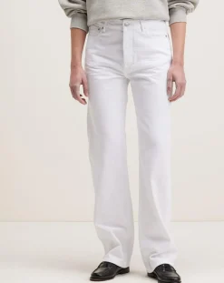 Jean droit Pony blanc