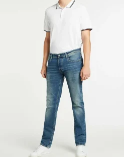 Jean droit Worn Comfor bleu