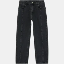 Jean en Coton bio Souris délavé noir