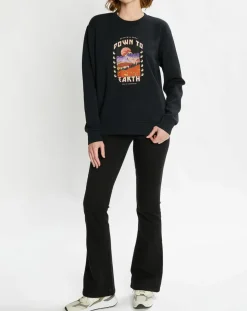 Jean Flare en Coton Bio mélangé noir