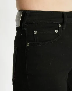 Jean Flare en Coton Bio mélangé noir