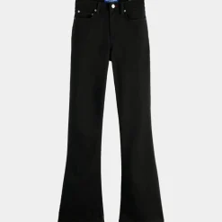 Jean Flare en Coton Bio mélangé noir