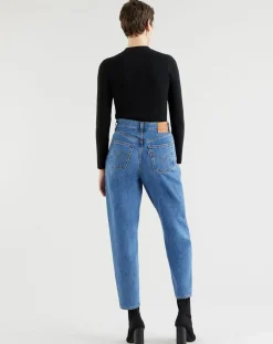 Jean high loose Taper Hold My Purse bleu