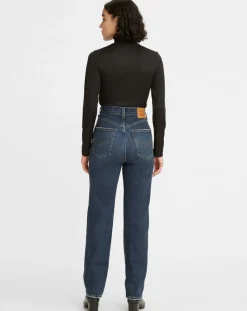 Jean high slim straight 70's sonoma hills bleu