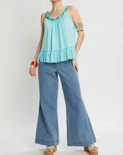 Jean Large Amerinjean bleu