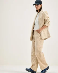 Jean large en Velours côtelé Paty shell