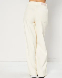 Jean large Wide en Coton mélangé collection EDC by Esprit écru