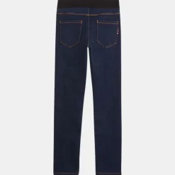 Jean leggings en Coton bio flex bleu foncé