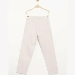 Jean Palty en Coton brodé rose pâle