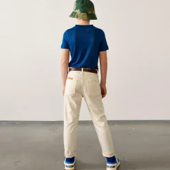 Jean Peyo en Toile de coton droit écru