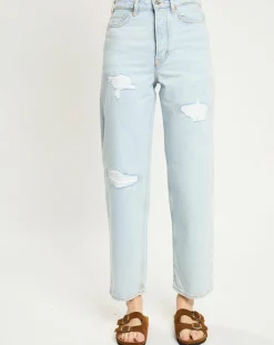 Jean Regular Fit Abrasion bleu clair