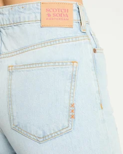 Jean Regular Fit Abrasion bleu clair