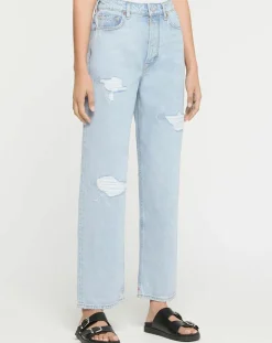 Jean Regular Fit Abrasion bleu clair