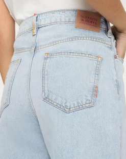 Jean Regular Fit Abrasion bleu clair