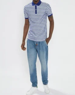 Jean Regular Fit Spin Chino bleu moyen