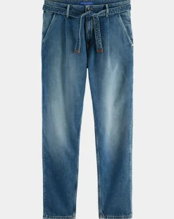 Jean Regular Fit Spin Chino bleu moyen