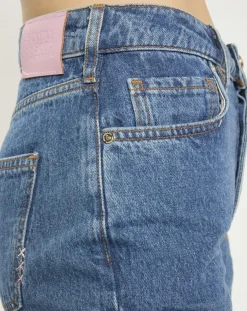 Jean Regular Fit taille haute Sky bleu brut