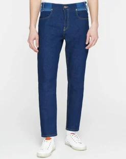 Jean Regular Fit taille haute bleu