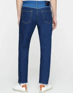 Jean Regular Fit taille haute bleu