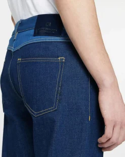 Jean Regular Fit taille haute bleu