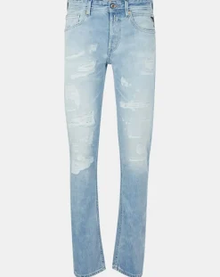 Jean Regular grover aged 20y destroyed bleu clair