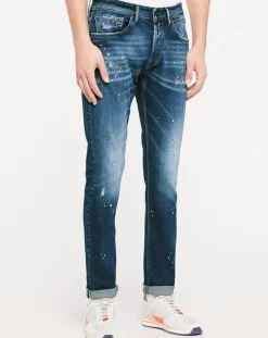 Jean Replay Aged Eco bleu moyen