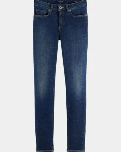 Jean Skinny Bohemienne Tr bleu foncé