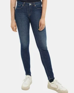 Jean Skinny Bohemienne Tr bleu foncé