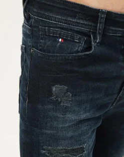 Jean Skinny Dadas Destroy bleu