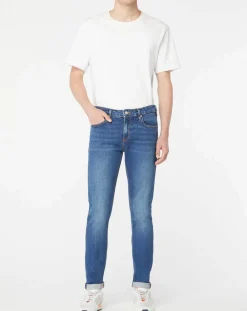 Jean Skinny Fit en Coton Bio mélangé bleu
