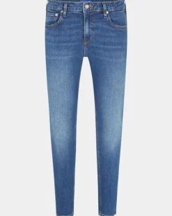 Jean Skinny Fit en Coton Bio mélangé bleu