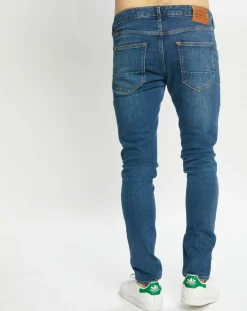 Jean Skinny Fit en Coton Bio mélangé bleu