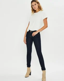 Jean skinny Scarlett One Wash bleu foncé