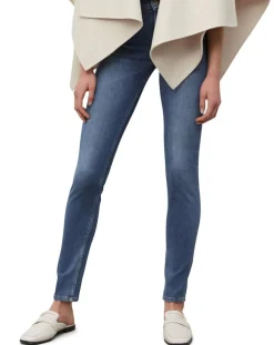 Jean Skinny Taille haute bleu moyen